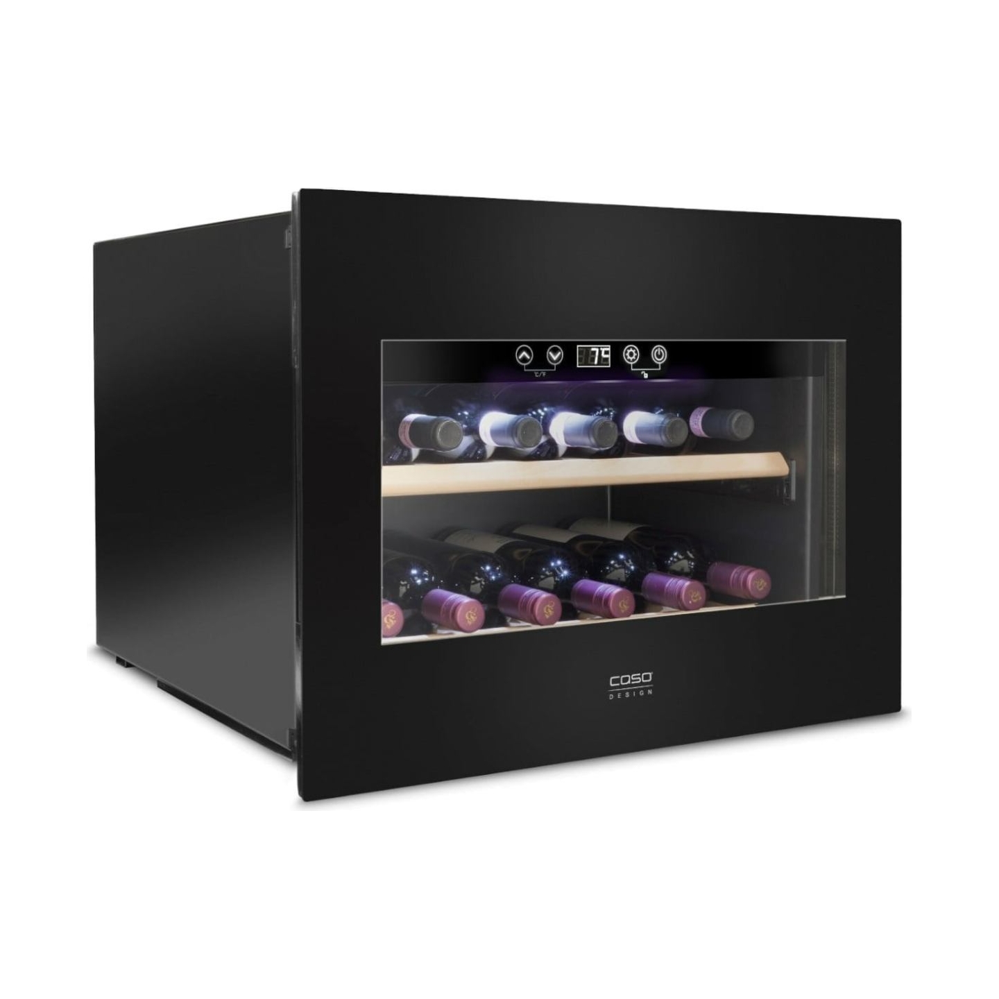 Caso | Wine Cooler | WineDeluxe E 18 | Energy efficiency class G | Built-in | Bottles capacity 18 bottles | Cooling type Compres