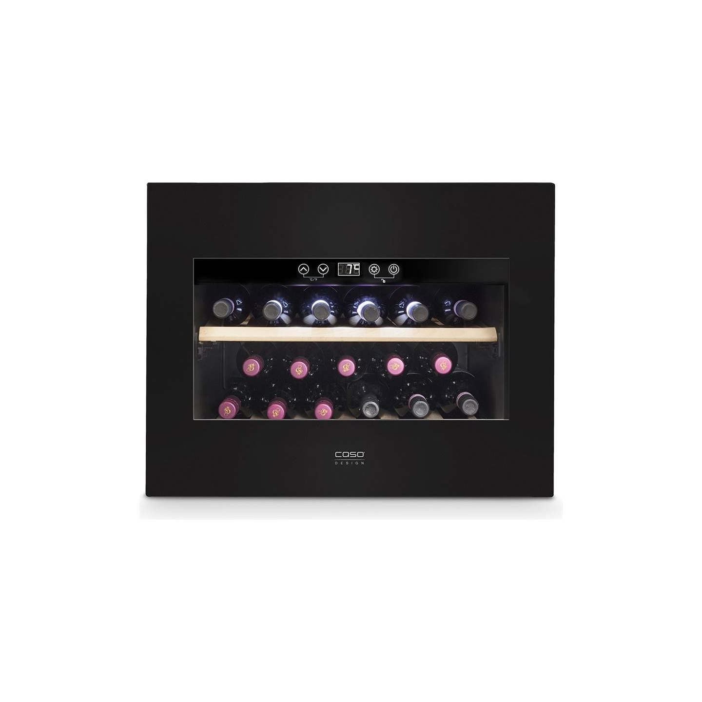 Caso | Wine Cooler | WineDeluxe E 18 | Energy efficiency class G | Built-in | Bottles capacity 18 bottles | Cooling type Compres