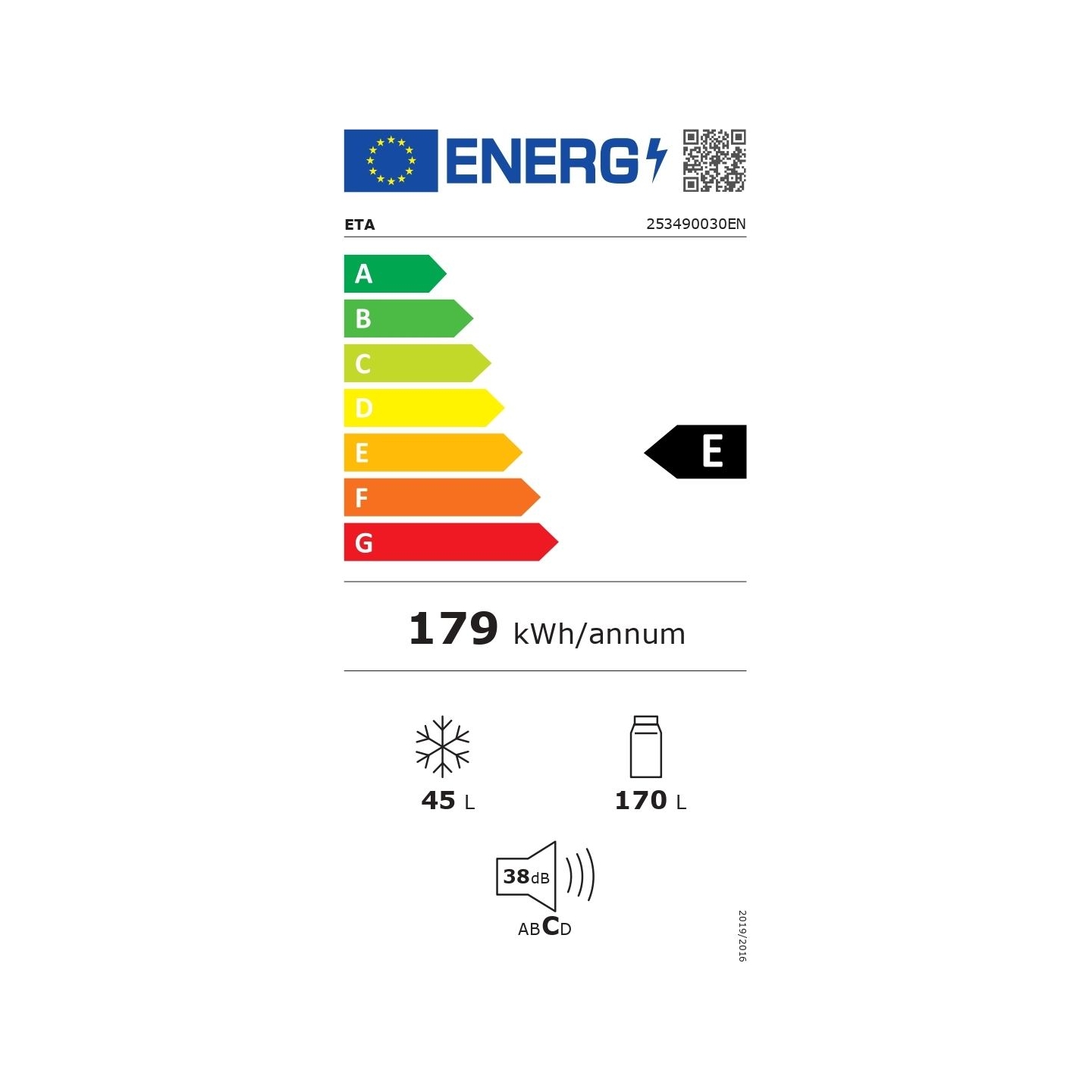 ETA Refrigerator | ETA253490030EN Storio Retro | Energy efficiency class E | Free standing | Height 148.2 cm | Double Door | Fri