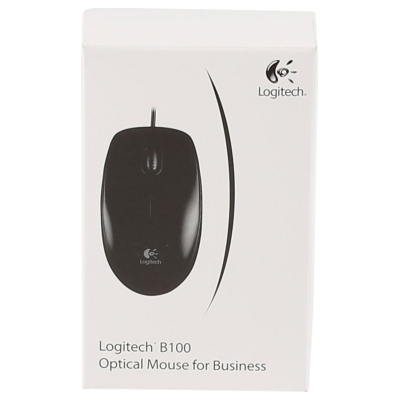 Logitech LOGI B100 optical Mouse Black USB OEM