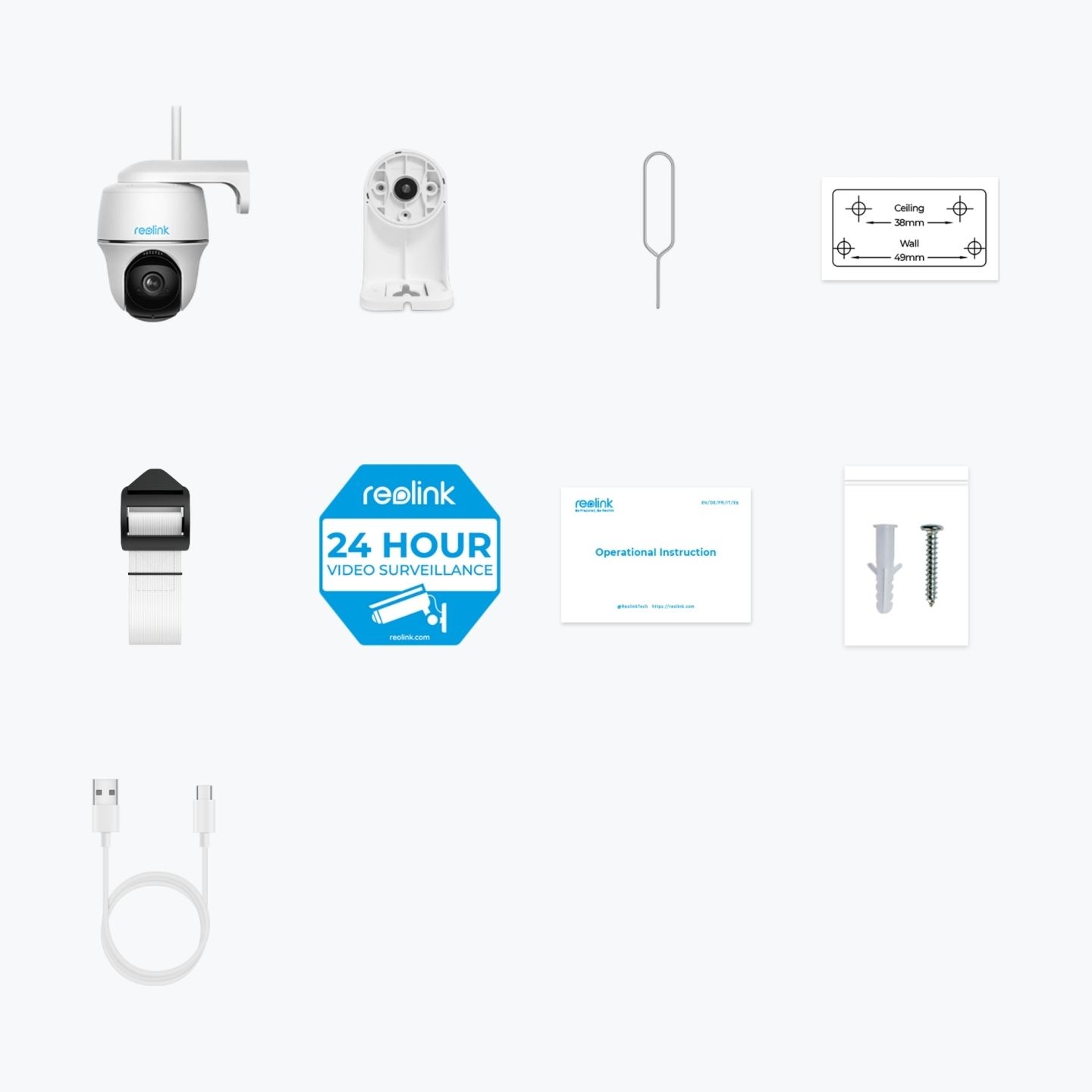 Reolink | Smart Pan and Tilt Wire-Free Camera | Argus Series B430 | PTZ | 5 MP | Fixed | H.265 | Micro SD, Max. 128 GB