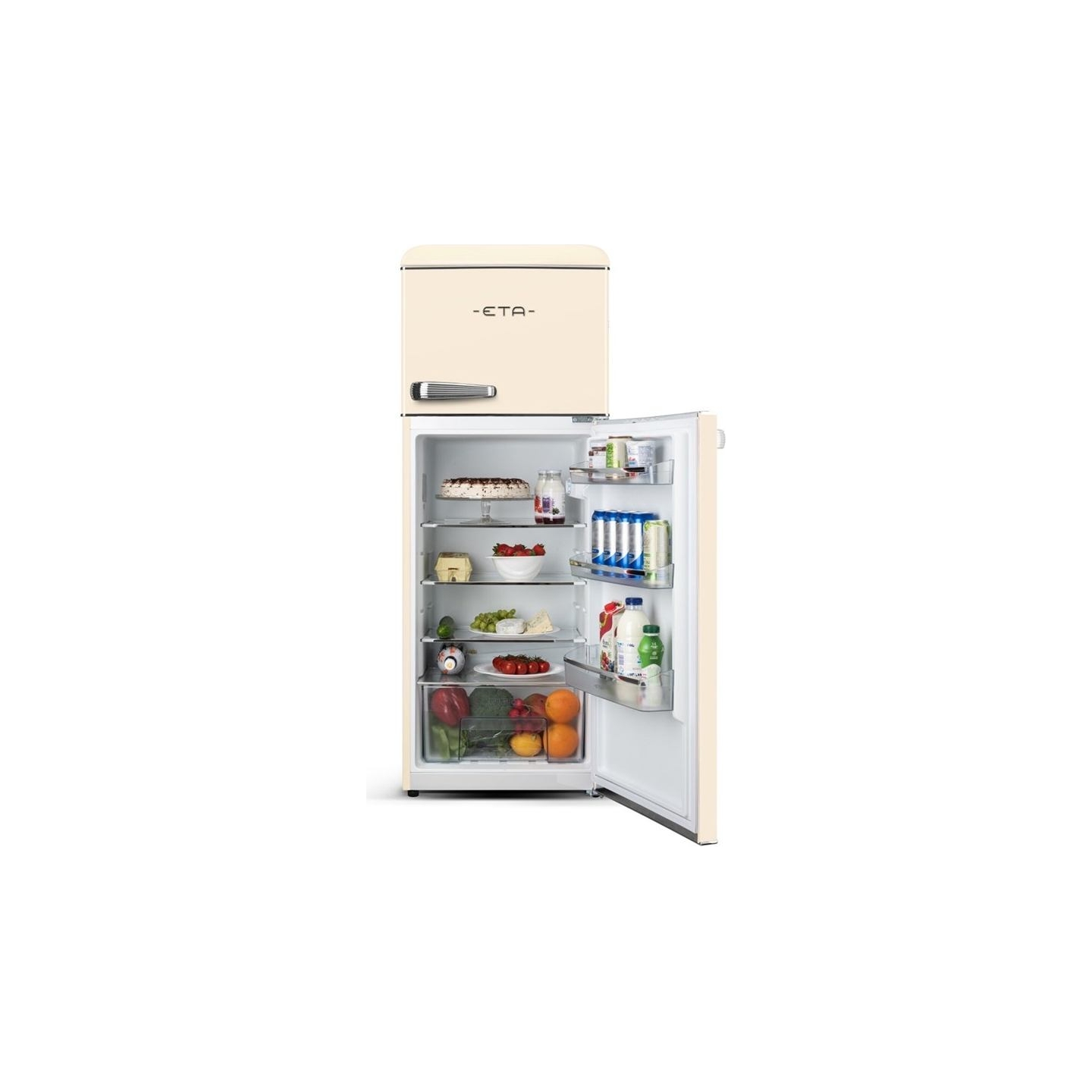 ETA Refrigerator | ETA253390040EN Storio Retro | Energy efficiency class E | Free standing | Height 148.2 cm | Double Door | Fri