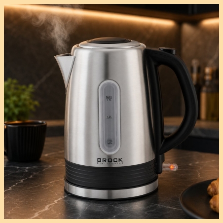 Brock WK 9903 SS Kettle With 360 Degree Base 1,7L 2200W Black/Steel