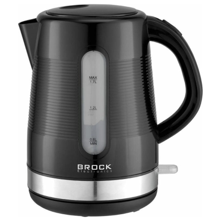 Brock WK 9904 BK Kettle With 360 Degree Base 1,7L 2200W Black/Steel