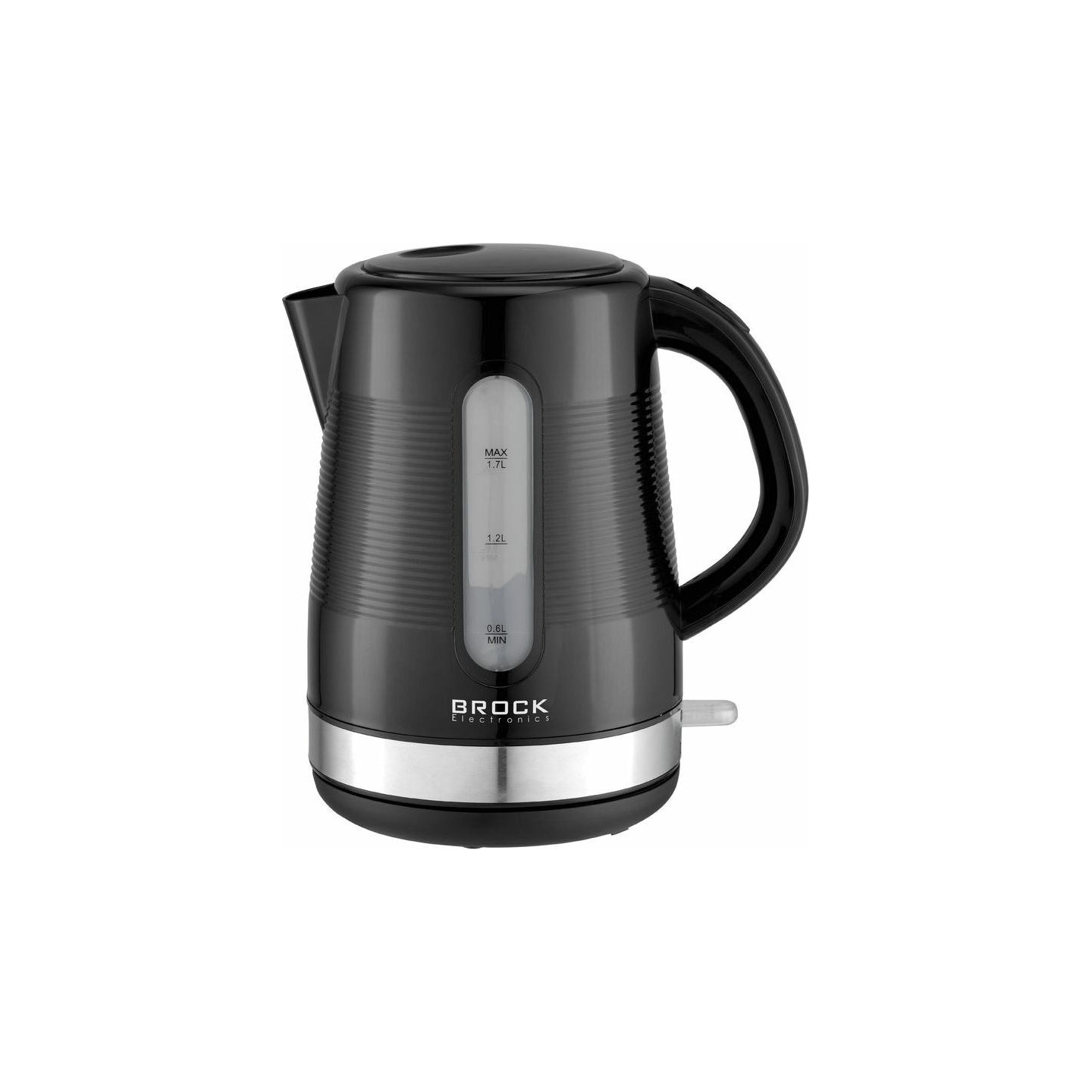 Brock WK 9904 BK Kettle With 360 Degree Base 1,7L 2200W Black/Steel