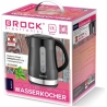 Brock WK 9904 BK Kettle With 360 Degree Base 1,7L 2200W Black/Steel