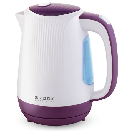 Brock WK 08 PR Electricl Kettle 1,7L 2000W, White/Purple