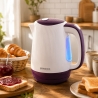Brock WK 08 PR Electricl Kettle 1,7L 2000W, White/Purple