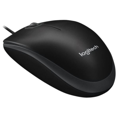 Logitech LOGI B100 optical Mouse Black USB OEM