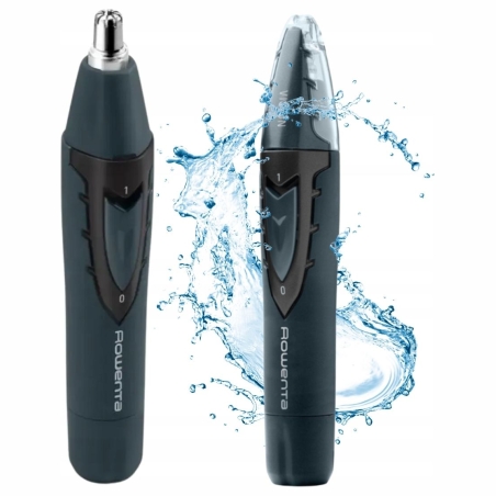 Rowenta Nose and Ear Trimmer | TN3011F0 | Cordless | Wet & Dry | Black/Blue