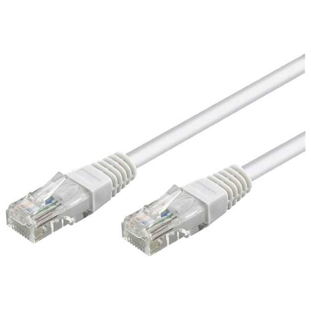 Goobay Patch Cable | 68637 CAT 6 U/UTP | PVC AWG 24/7 | Cable length: 5 m | White