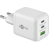 Goobay 65 W USB-C PD GaN Multiport Fast Charger Nano, White