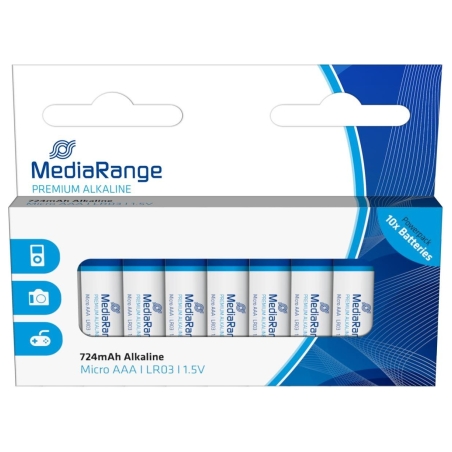 Mediarange BATTERY ALKALINE AAA 1.5V/10PCS MRBAT102 MEDIARANGE