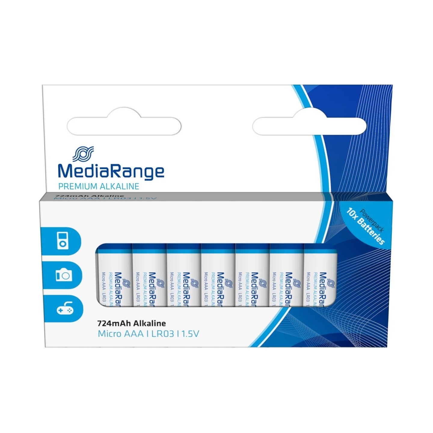 Mediarange BATTERY ALKALINE AAA 1.5V/10PCS MRBAT102 MEDIARANGE