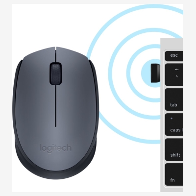 Logitech M170 Wireless Mouse - GREY