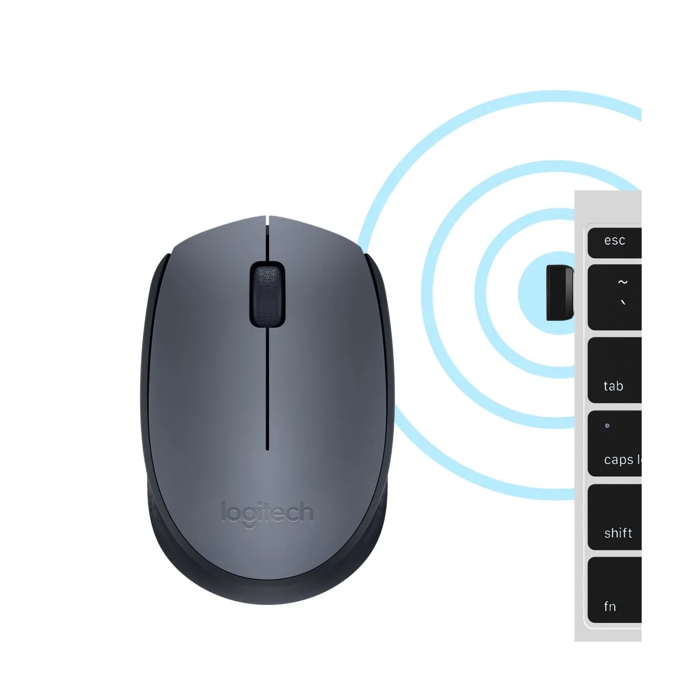 Logitech M170 Wireless Mouse Grey / 910-004642