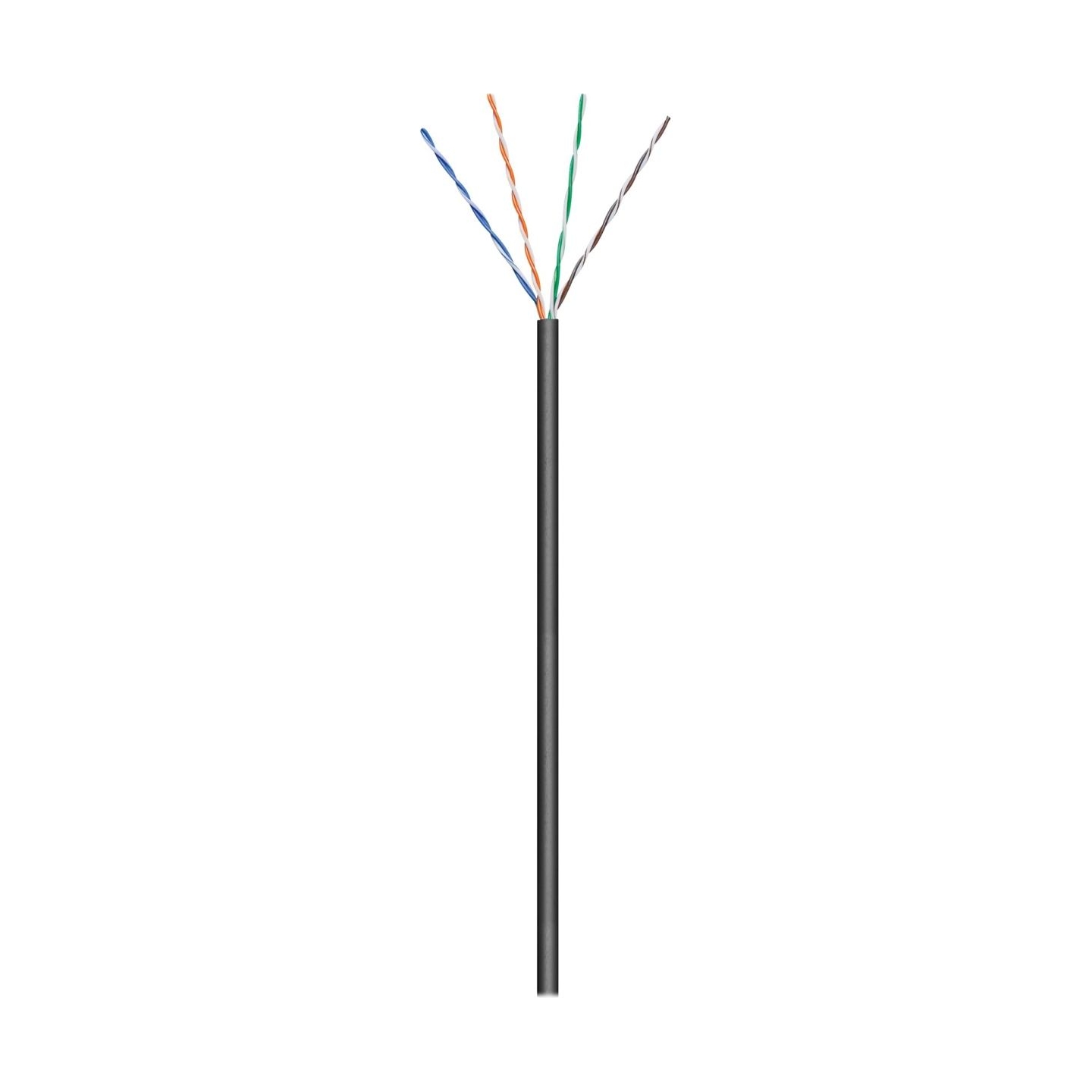 Goobay Outdoor Network Cable | CAT 5e U/UTP | AWG 26/7 | Cable length: 100 m | Black