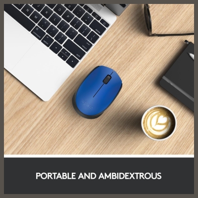 Logitech M171 Wireless Mouse - BLUE