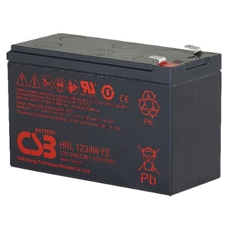 Csb Battery Battery 12V 9Ah 34W Pb F2 | HRL1234W