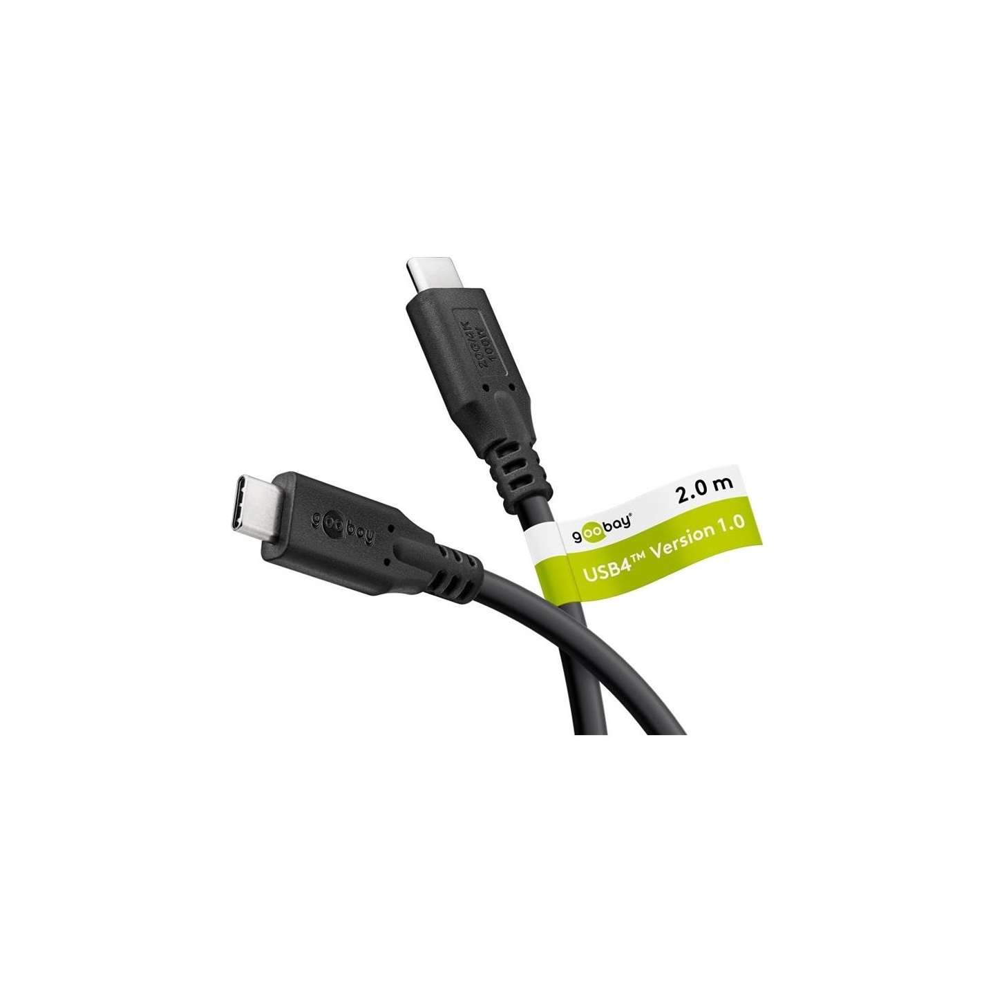 Goobay | USB-C Cable, USB4, 100 W, 20 Gbit/s, Power Delivery, 2 m | 74197