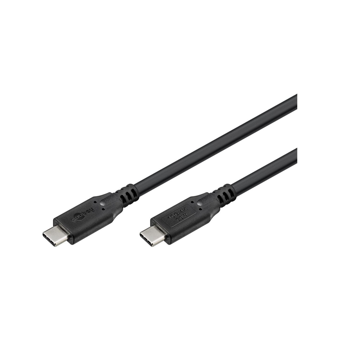 Goobay | USB-C Cable, USB 3.2, 60 W, 10 Gbit/s, Power Delivery, 1.5 m | 74206