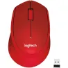 Logitech M330 Silent Plus Red - 2.4GHZ - EMEA / 910-004911