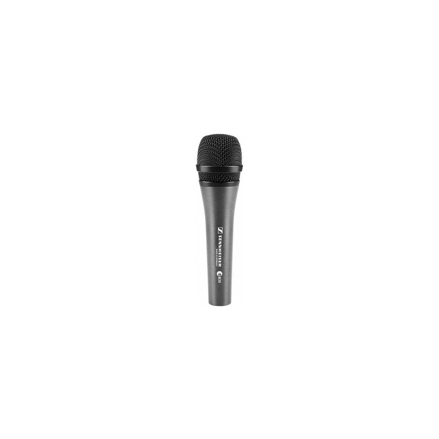 Sennheiser E 835, VOCAL MICROPHONE, DYNAMIC, CARDIOID, 3-PIN XLR-M, ANTHRACITE, INCLUDES CLIP AND BAG