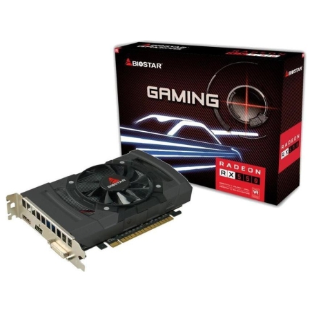 Biostar Graphics Card|BIOSTAR|AMD Radeon RX 550|4 GB|GDDR5|128 bit|PCIE 3.0 16x|GPU 1100 MHz|Single Slot Fansink|1xDVI-D|1xHDMI|