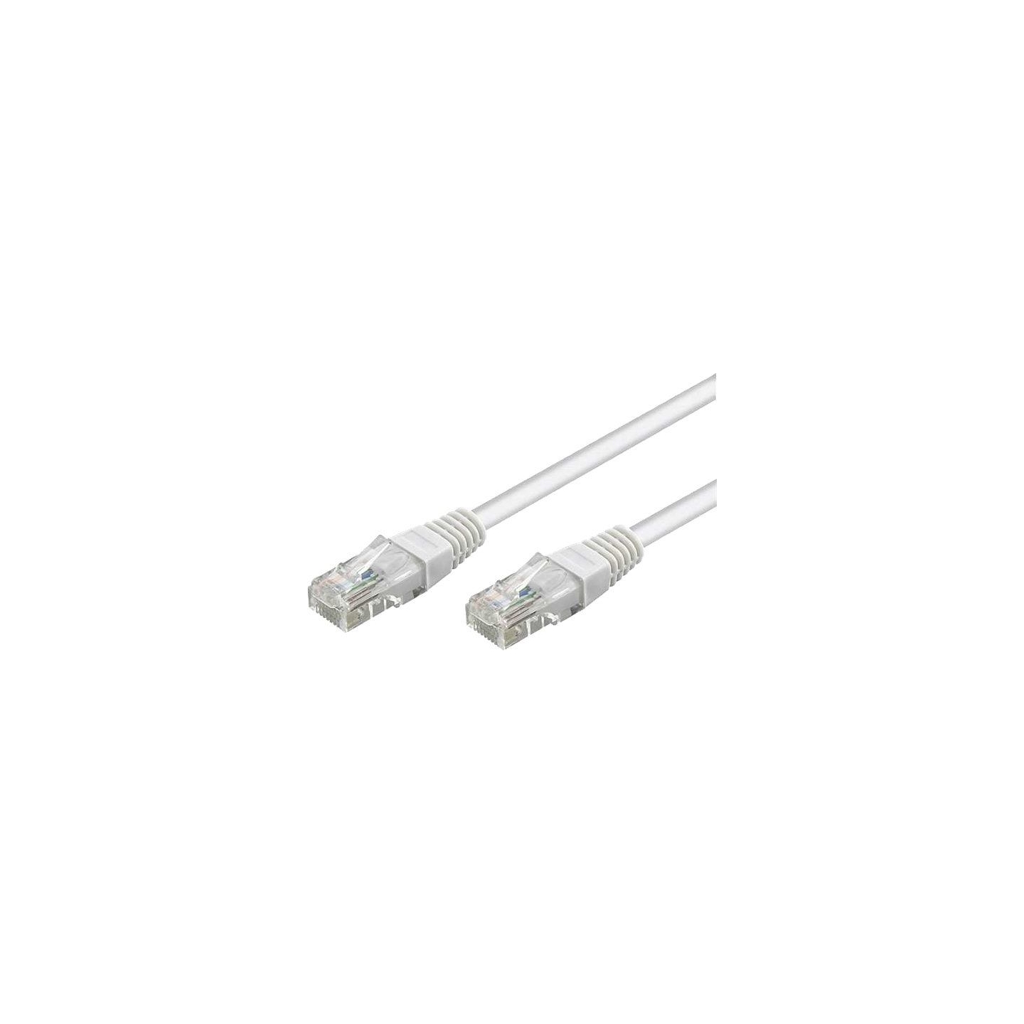 Goobay Patch Cable | 68638 CAT 6 U/UTP | PVC AWG 24/7 | Cable length: 7.5 m | White