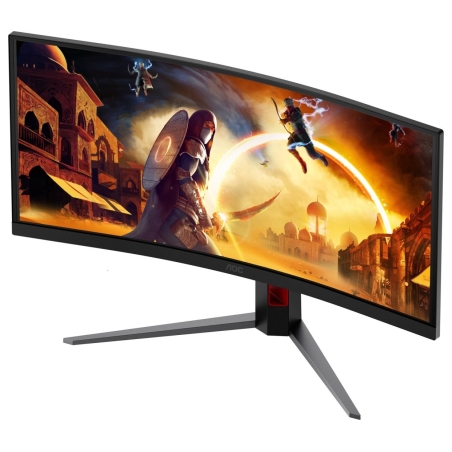AOC CU34G4CA | 34 " | Fast VA | WQHD | 21:9 | 180 Hz | 1 ms | 3440 x 1440 pixels | 450 cd/m² | HDMI ports quantity 2 | Black