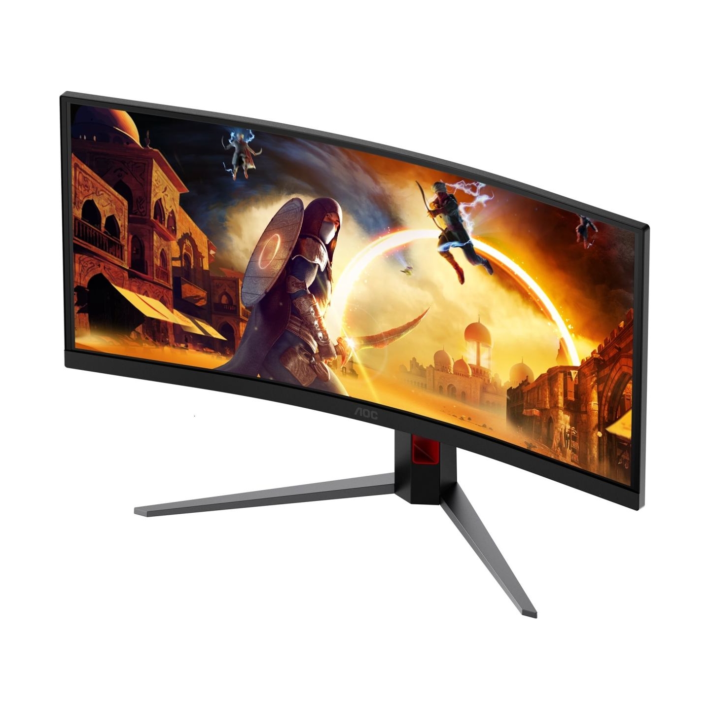 AOC CU34G4CA | 34 " | Fast VA | WQHD | 21:9 | 180 Hz | 1 ms | 3440 x 1440 pixels | 450 cd/m² | HDMI ports quantity 2 | Black