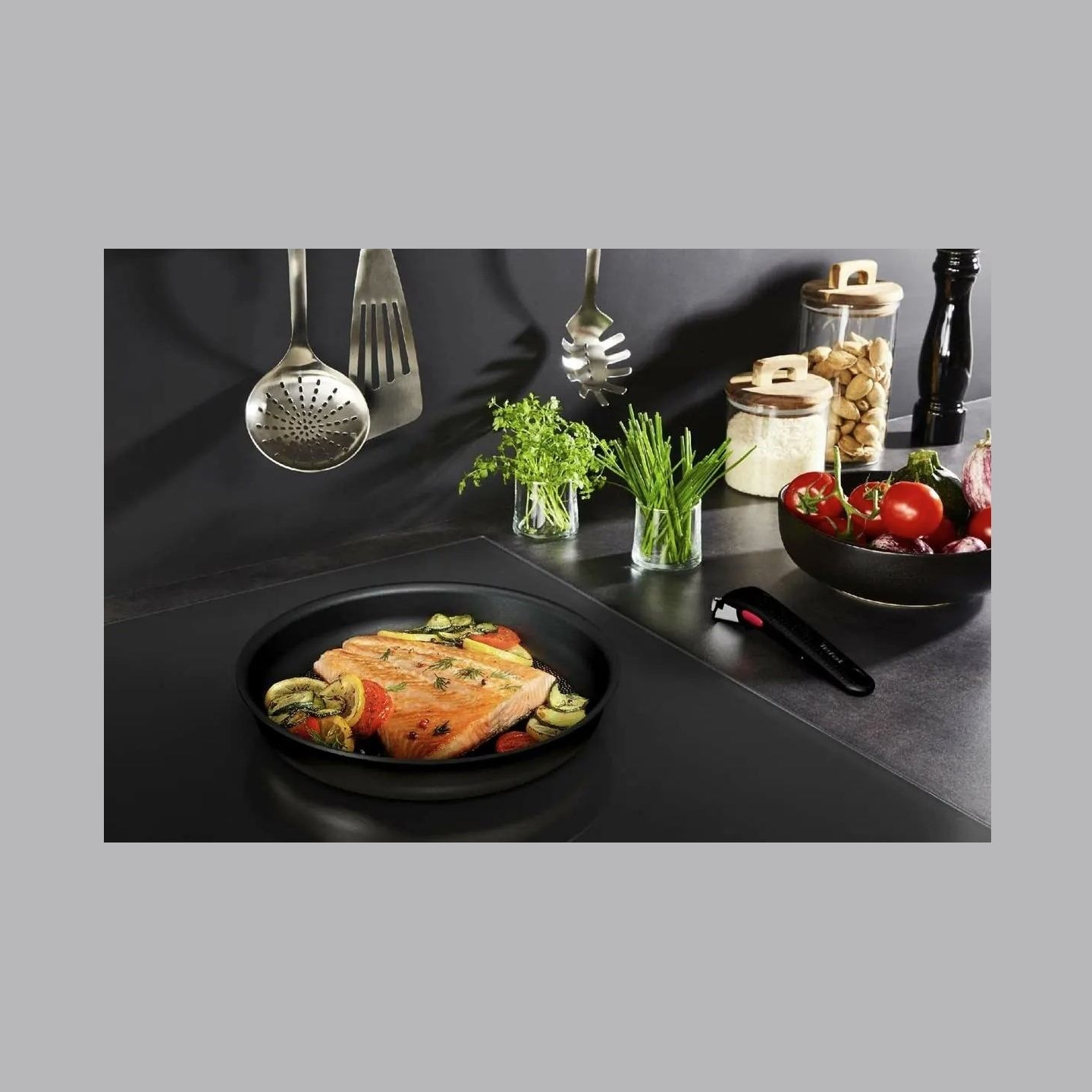 Tefal | Frypan set | L7649253 Ingenio Ultimate | Frying | Diameter 24/28 cm | Suitable for induction hob | Removable handle | Bl