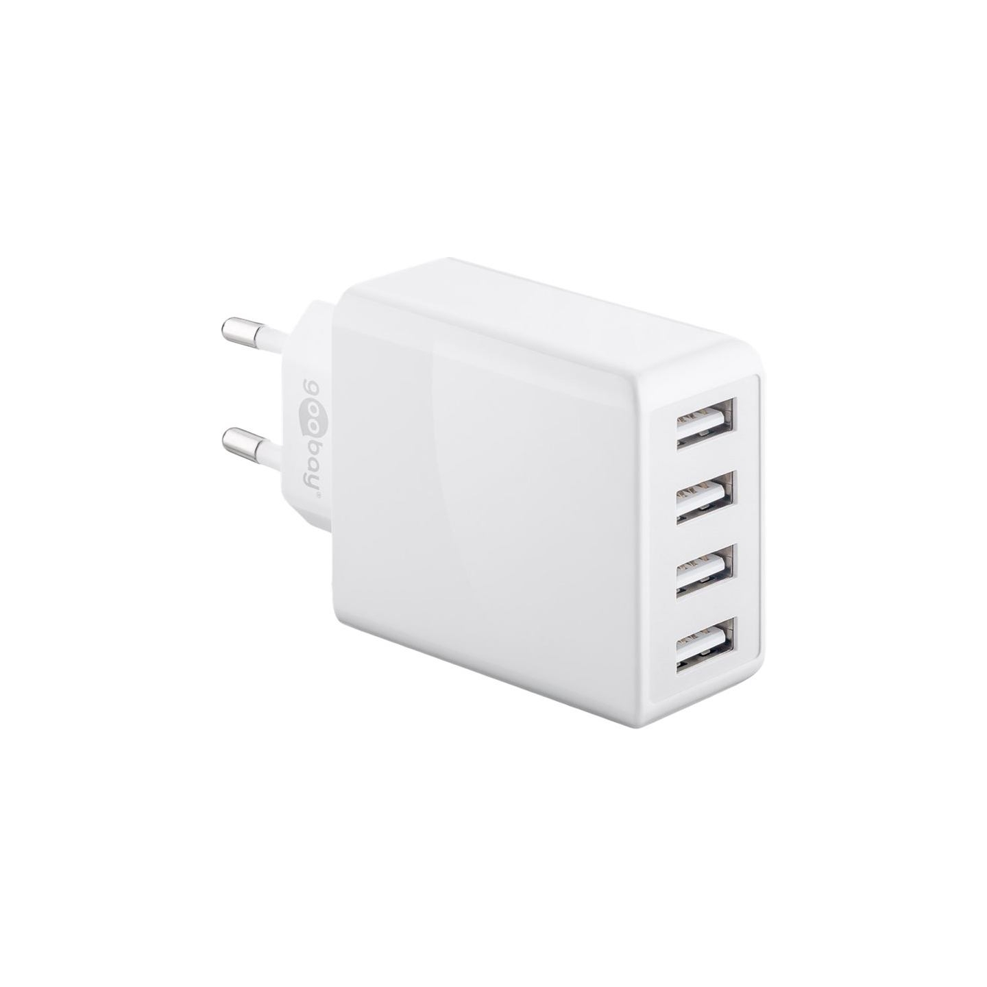 Goobay 44962 30 W USB-A Multiport Charger, White