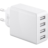Goobay 44962 30 W USB-A Multiport Charger, White