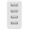 Goobay 44962 30 W USB-A Multiport Charger, White