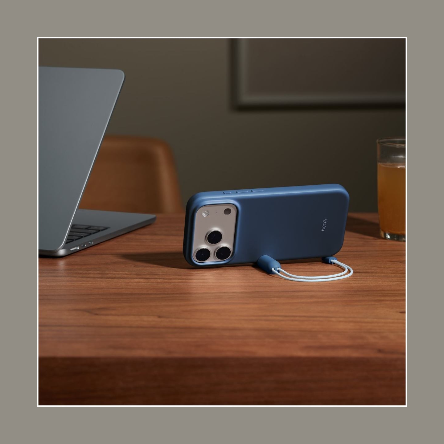 Apple iPhone 17 Pro Kickstand Case with MagSafe and Camera Control - Bedrock Blue | Apple