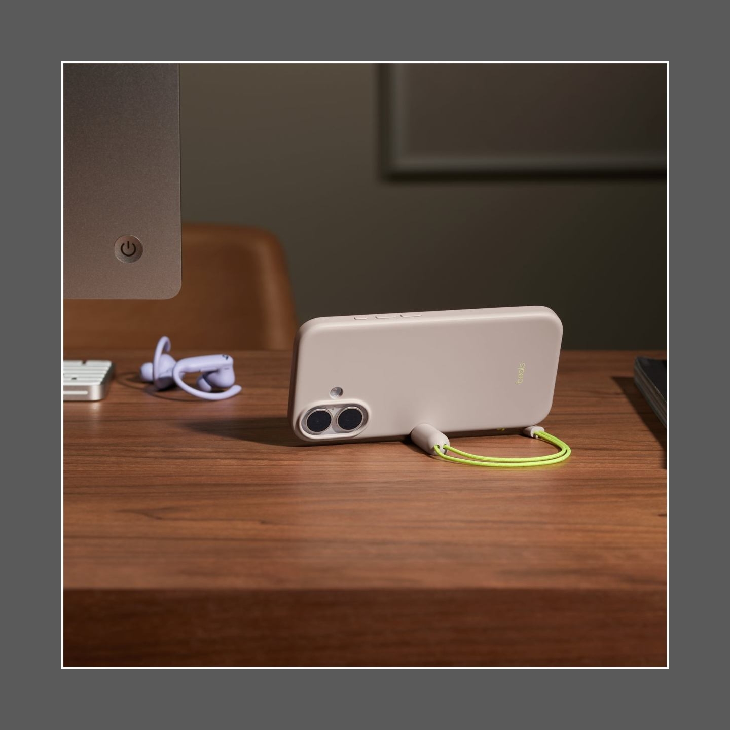 Apple iPhone 17 Kickstand Case with MagSafe and Camera Control - Lime Stone | Apple