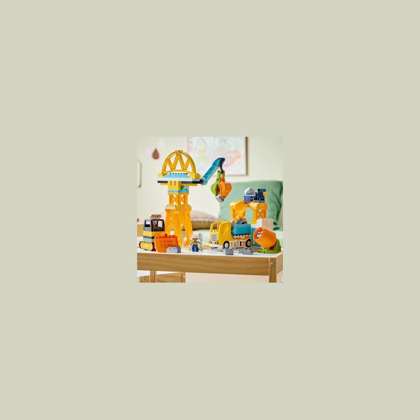Lego Blocks DUPLO 10476 3 in 1 Construction Site and Vehicles