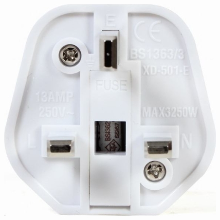 Cablexpert AC power adapter, EU Schuko socket to UK plug, 13 A | A-AC-EUFUKM-01 | Power adapter