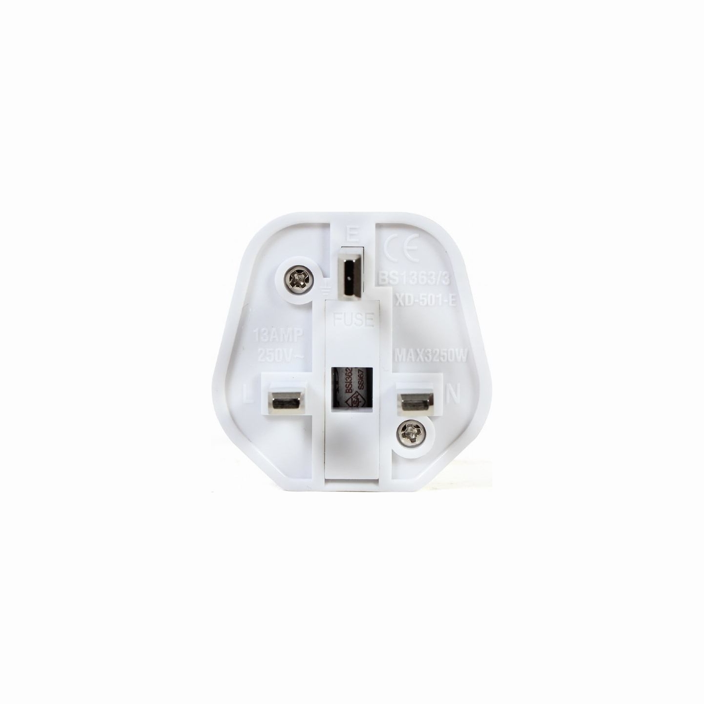 Cablexpert AC power adapter, EU Schuko socket to UK plug, 13 A | A-AC-EUFUKM-01 | Power adapter
