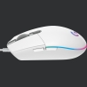 Logitech G203 LIGHTSYNC Corded Gaming Mouse - WHITE - USB