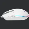 Logitech G203 LIGHTSYNC Corded Gaming Mouse - WHITE - USB