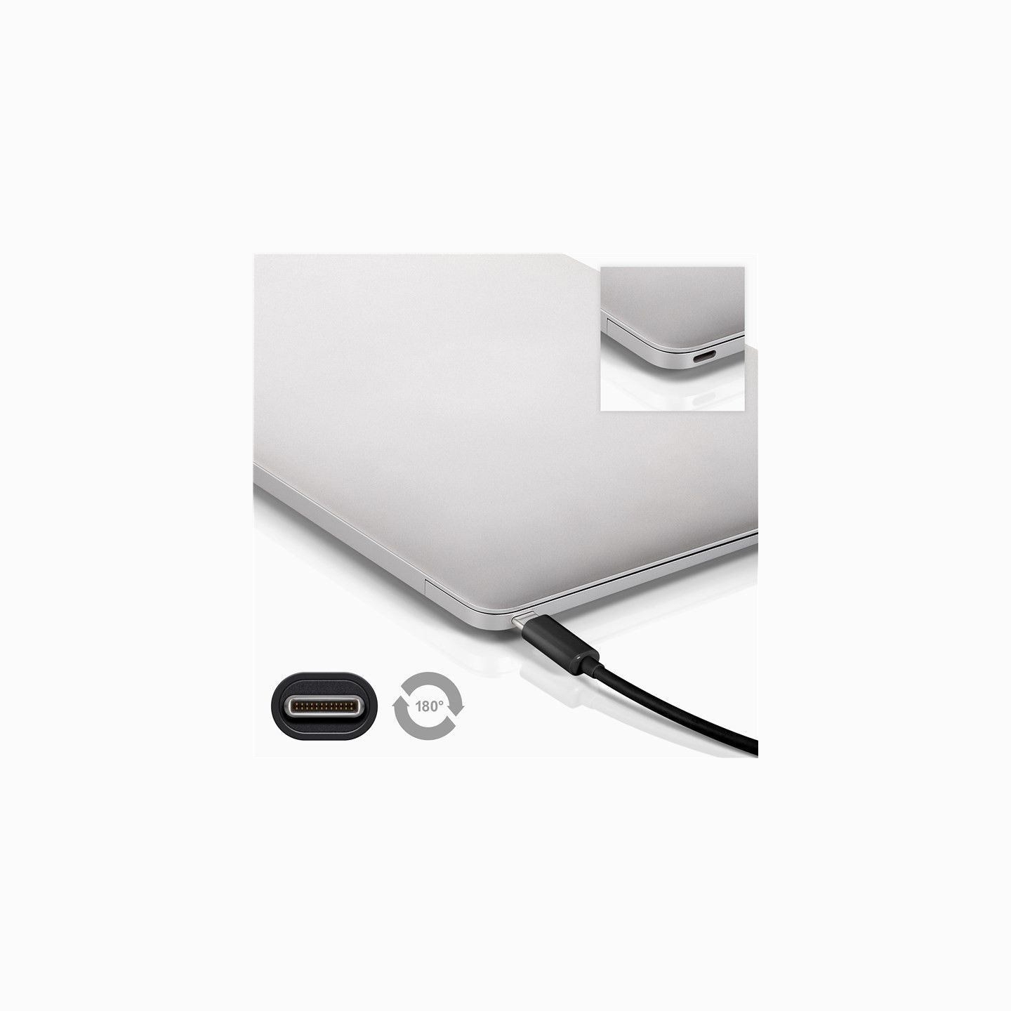 Goobay 67976 USB-C 3.1 generation 1 cable, black, 1m | Goobay | USB-C Charge Cable USB-C male | USB-C male