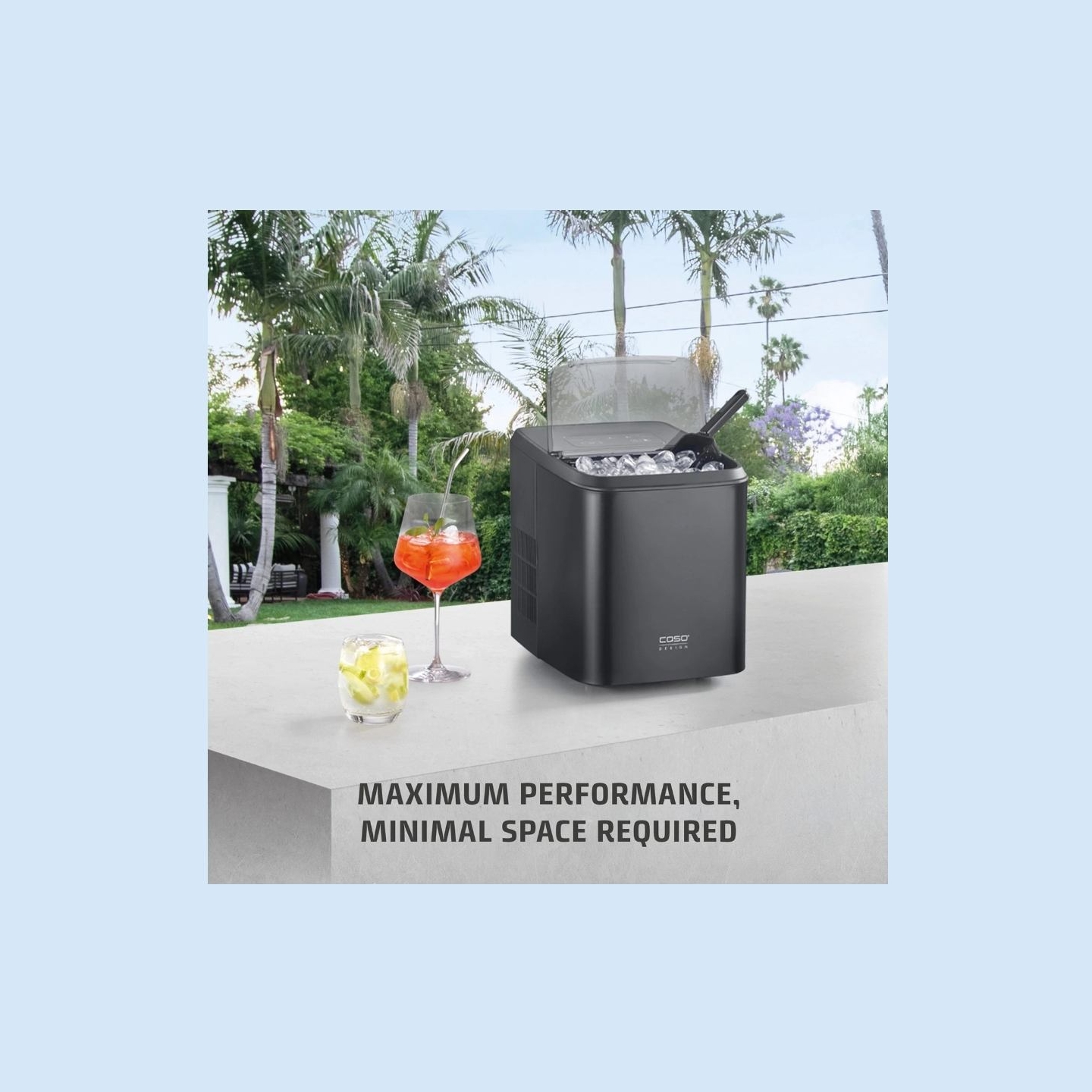 Caso Ice Cube Maker | Clear Ice Advanced | Power 130 W | Capacity 1.5 L | Matt Black