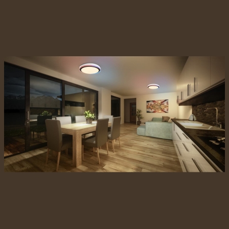 Osram SMART+ WIFI ORBIS MAGIC WALL/CEILING 500mm RGB+TW Dimmable black+white | 38 W | RGBTW | Wi-Fi