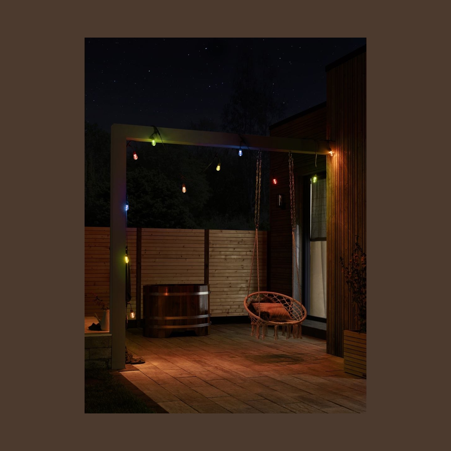 Osram SMART+ Outdoor String Light IP44 RGBW | 4.50 W | Warm White, RGB | Wi-Fi