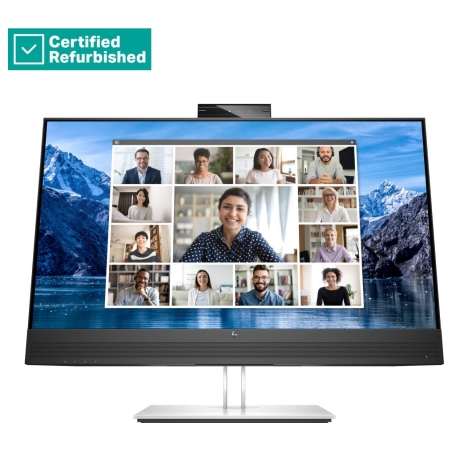 HP RENEW SILVER HP E27m G4 QHD Charging Conferencing Monitor - 27" 2560x1440 QHD 300-nit 75Hz AG, IPS, USB-C(65W)/HDMI/DisplayPo