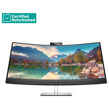 HP RENEW SILVER HP E34m G4 Curved Conferencing Monitor - 34" 3440x1440 WQHD 400-nit 75Hz AG, Curved, VA, USB-C(65W)/HDMI/Display