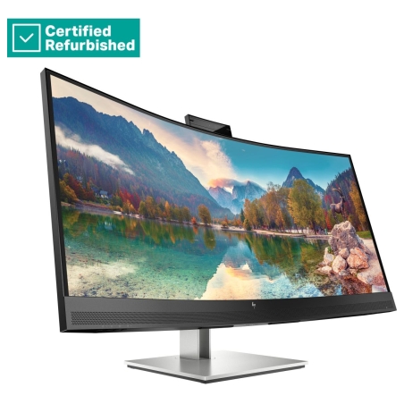 HP RENEW SILVER HP E34m G4 Curved Conferencing Monitor - 34" 3440x1440 WQHD 400-nit 75Hz AG, Curved, VA, USB-C(65W)/HDMI/Display