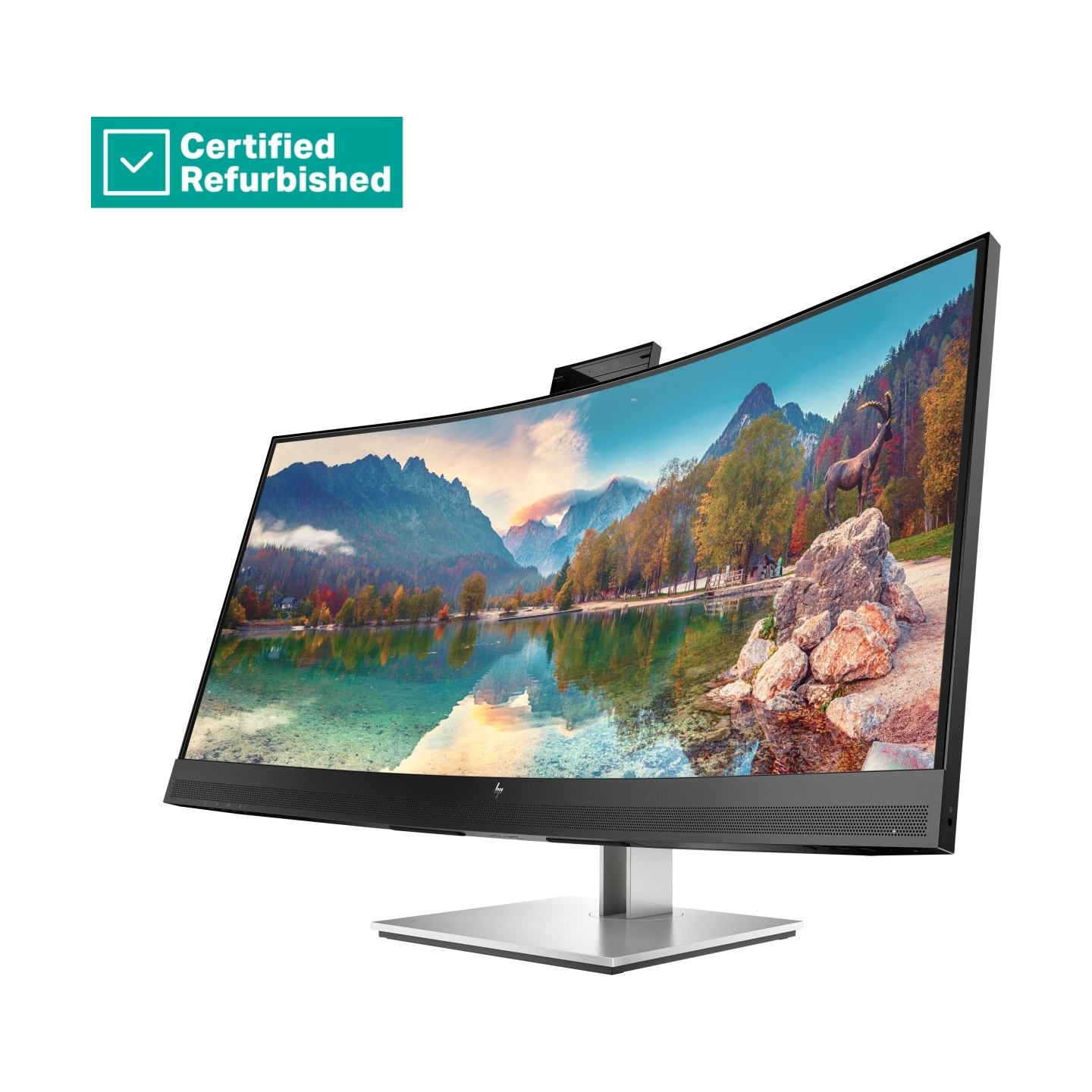 HP RENEW SILVER HP E34m G4 Curved Conferencing Monitor - 34" 3440x1440 WQHD 400-nit 75Hz AG, Curved, VA, USB-C(65W)/HDMI/Display